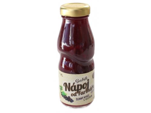 Nápoj od farmára GABÍK 200 ml Gabík 200ml Čierne ríbezle s zelerom