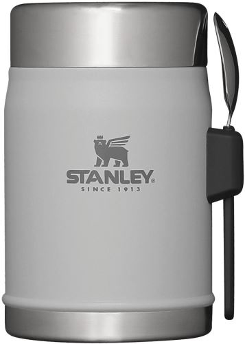STANLEY termoska jedálenská 400ml s lyžicou/vidličkou Ash šedá
