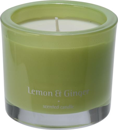 Sviečka H&L Vonná sviečka v skle Bougie 9 cm, Lemon Ginger, zelená