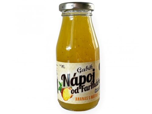 Nápoj od farmára GABÍK 200 ml Gabík 200ml Ananás s mätou