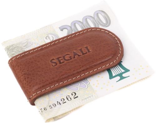 Peňaženka SEGALI Spona na bankovky magnetická 1038 tan
