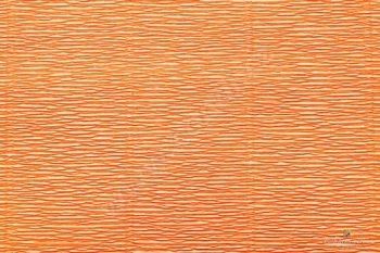 Krepový papír role 50cm x 2,5m - tm. Oranžová 581