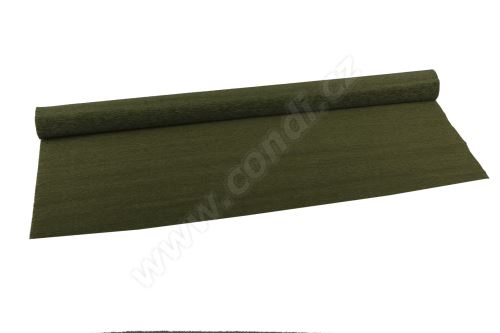 Krepový papier 90g rolka 50cm x 1,5m - 368 olive green