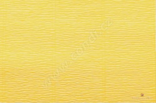 Krepový papier role 50cm x 2,5m - žltý 578