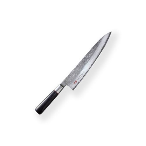Chef (Gyuto) 240mm-Suncraft Senza Classic-Damascus-japonský kuchynský nôž-Tsuchime- VG10-33 vrstiev