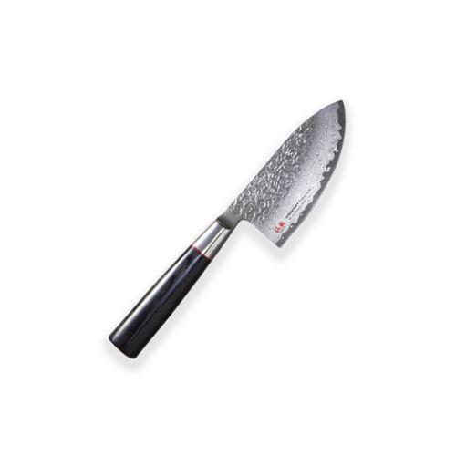 Chef-Mini 100mm-Suncraft Senza Classic-Damascus-japonský kuchynský nôž-Tsuchime- VG10-33 vrstiev