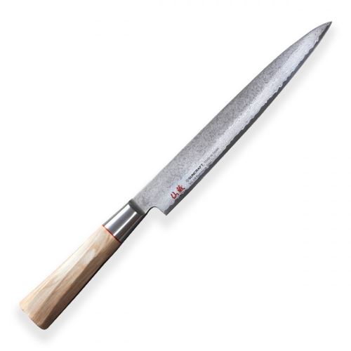 nôž sashimi 210 mm Suncraft Senza Twisted Octagon Damascus