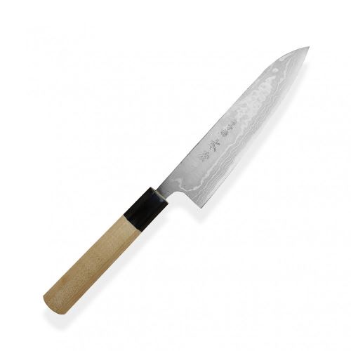 nôž Gyuto / Chef 180 mm - Kiya - Suminagashi White - Damascus 11 layers