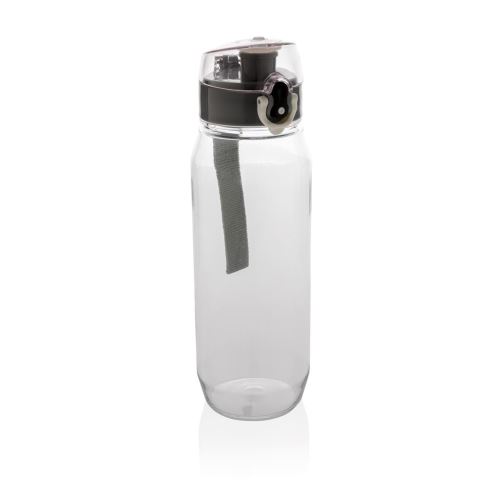 Fľaša na vodu s uzamykateľným viečkom XL, 800 ml, XD Design, čierna