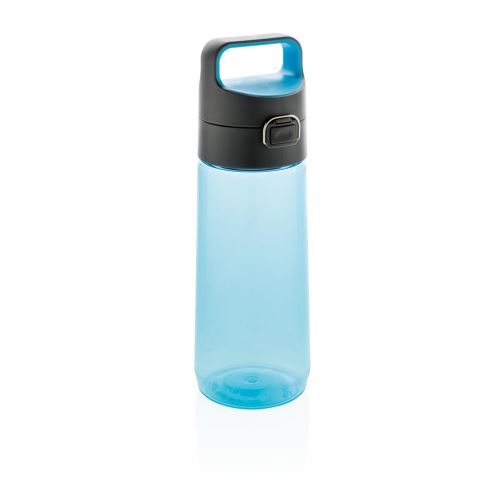 Fľaša na vodu s uzamykateľným viečkom, 600 ml, XD Xclusive, modrá