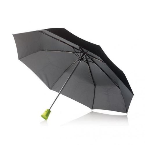 Automatický skladací dáždnik Brolly, XD Design, zelená rukoväť